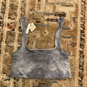 Anthropologie brand blue tie-dye bra bralette New size medium large m/l